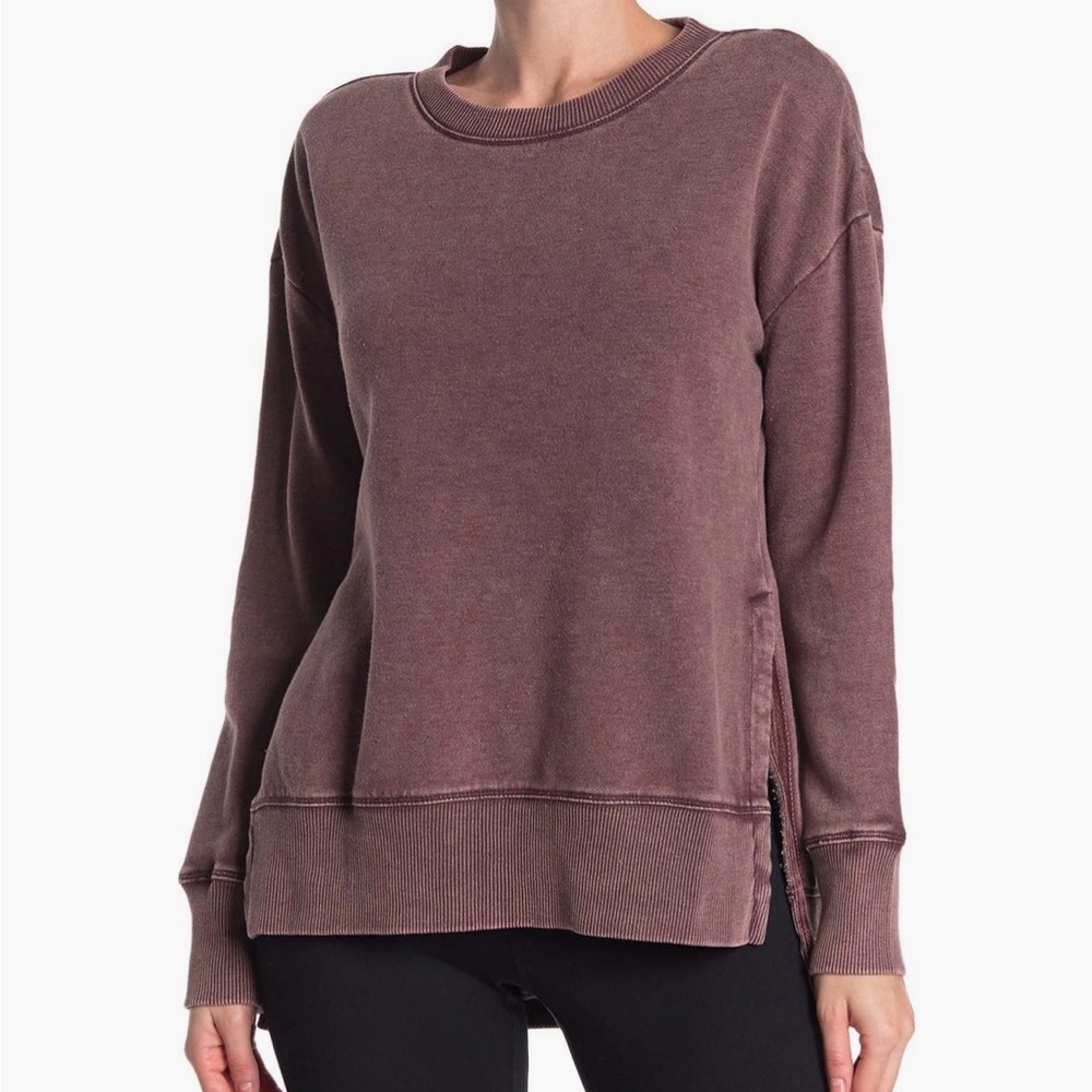 90 Degree By Reflex Women's Stonewashed Grapelicious Sweatshirt Nordstrom